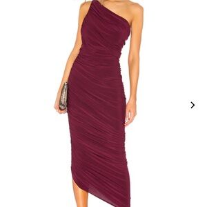 Norma Kamali Diana Dress Plum Worn Once